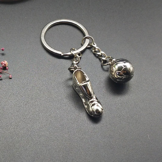 โฝ Fashion Football Keychain โ With Soccer Shoe & Ball Charm ๐
