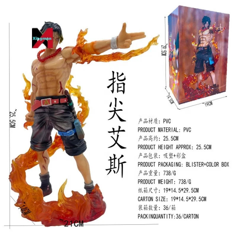 🧯🔥 “Fire Fist Ace” Anime Action Figure – One Piece Collectible Statue 🏴☠️✨