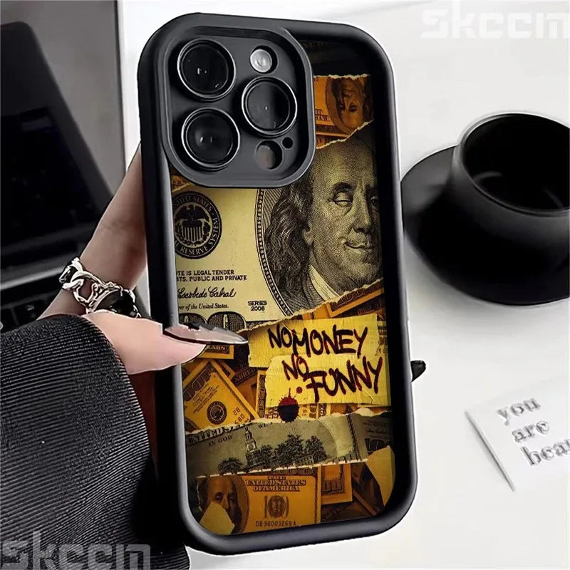 Dollar Bill Graphic iPhone Case - Silicone Shockproof Cover