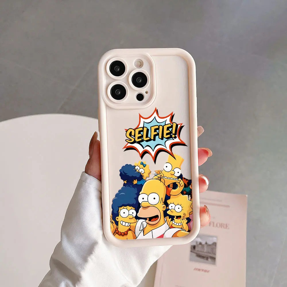 π Cartoon Vibes β Funny Simpsons-Inspired TPU Case for iPhone