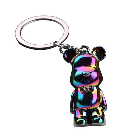 โจ Stylish Bear Keychain โ Metallic Charm with Personality ๐ป