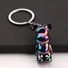 ✨ Stylish Bear Keychain – Metallic Charm with Personality 🐻