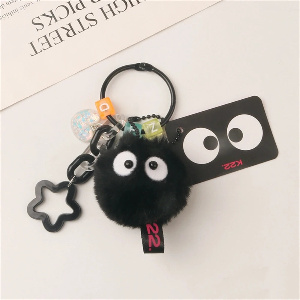 πβ¨ Fluffy Pompom Monster Keychains πβ