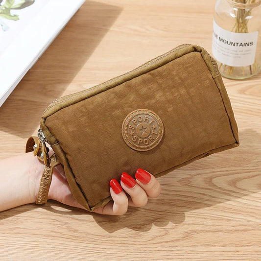 🎨 ColorPop™ Multi-Zip Wallet with Wrist Strap – Versatile & Vibrant!