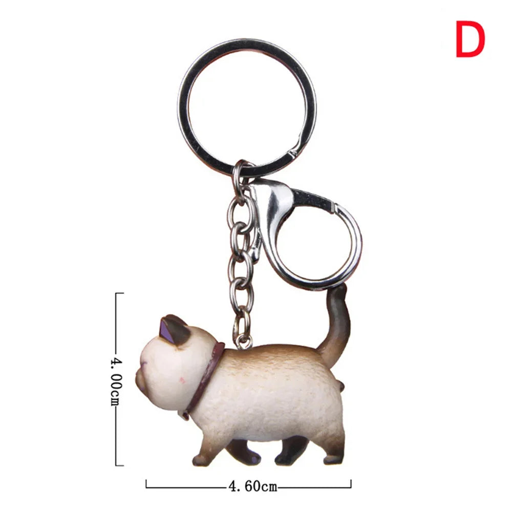 πΎ Cartoon Cat Keychain β Fun & Lovely Gift for Everyone! πΊ