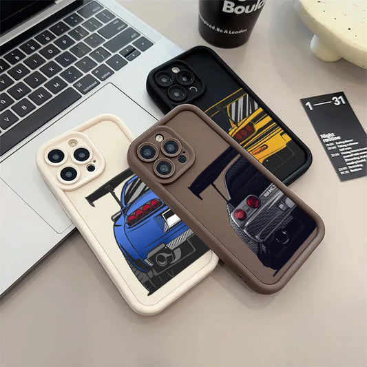 π₯ JDM Car Rear View Soft iPhone Case