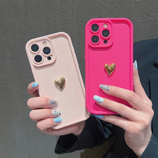 π Soft Matte Heart Case β Cute & Protective for Your iPhone