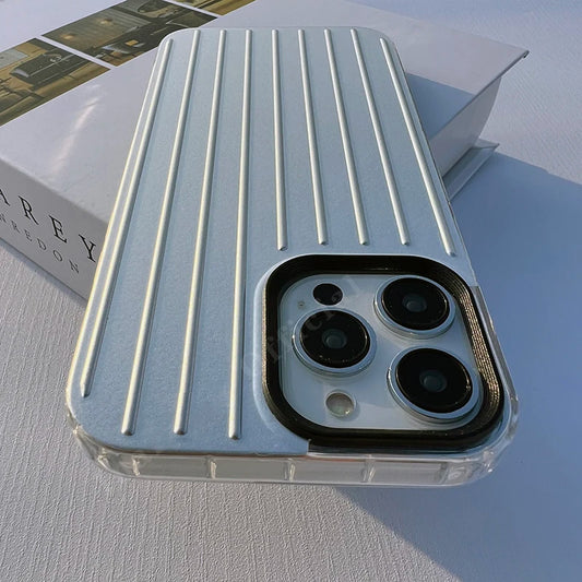 Stylish Business Luggage Case 📱✨ | Hard Shell 3D Design for iPhone