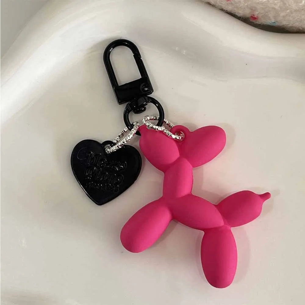 Cute Cartoon Balloon Dog Couple Keychains πΆπ | Fun & Adorable Gift!