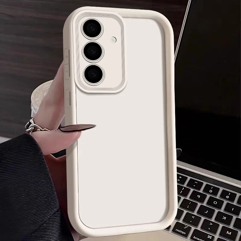 π Candy Color Silicone Phone Case β Soft TPU Cover for Samsung Galaxy