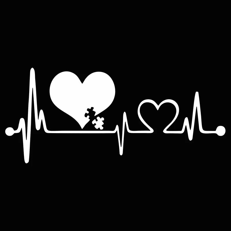 π Colorful Heartbeat Dog Car Sticker β Love for Pets on the Go πΎπ