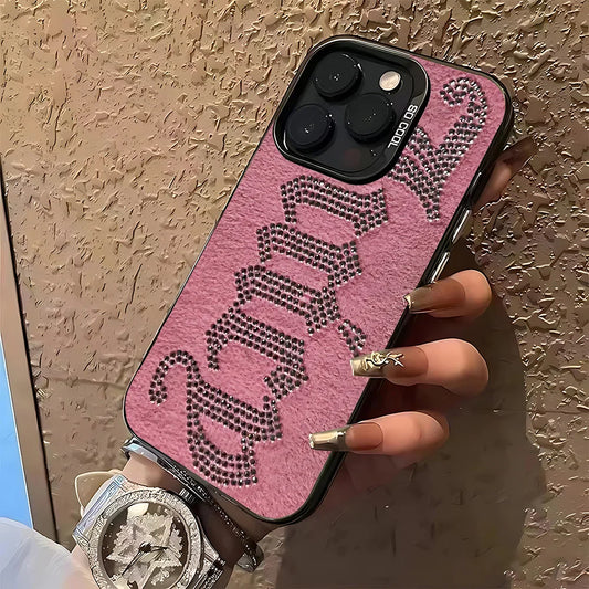 Y2K Glitter Juicy Leopard Print Phone Case for iPhone