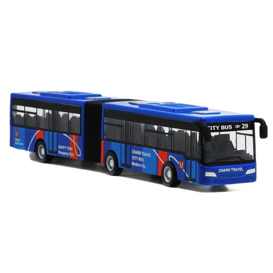 π Colorful City Bus Toy β Articulated Diecast Model with Pull-Back Action