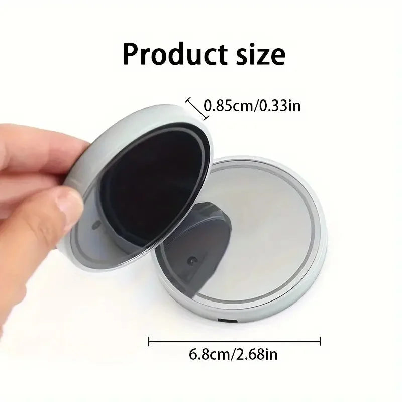 🚗 LED Car Cup Holder Coaster – Cool White Glow for Your Ride 💡 Description: