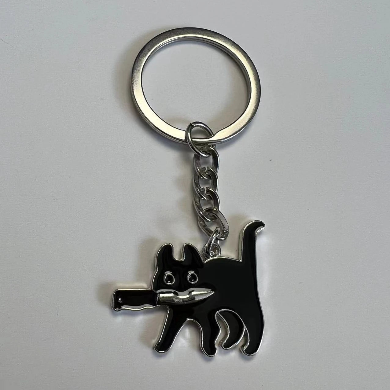 πΎ Cute Black Cat Keychain β Kawaii Style for Cat Lovers! π€π±