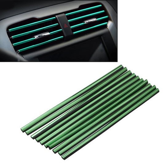 🚗 10PCS Car AC Vent Outlet Trim Strips – Colorful Chrome Car Interior Decoration ✨