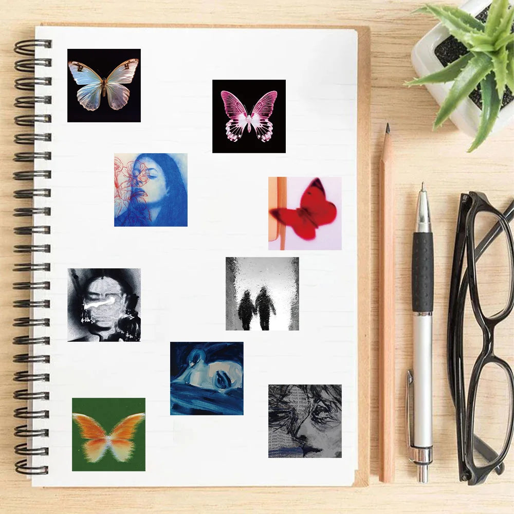 β¨ "Ethereal Aesthetic Collage β Butterfly & Portrait Art Set" β¨