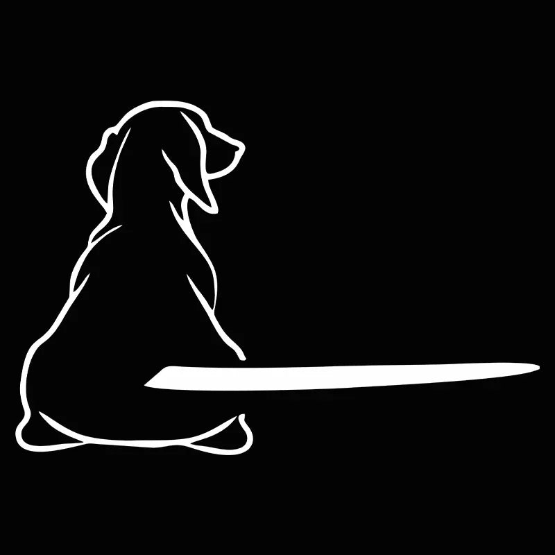 πΆ Dog Outline Car Wiper Sticker β Cute Pet Rear Window Decal π