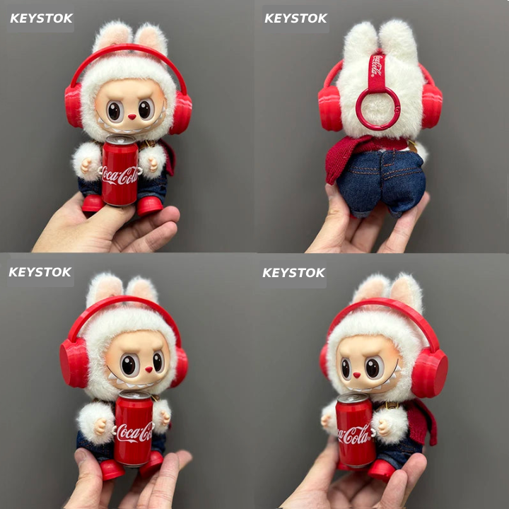 🎧 AMU Piggy x Coca-Cola Plush Keychain Doll