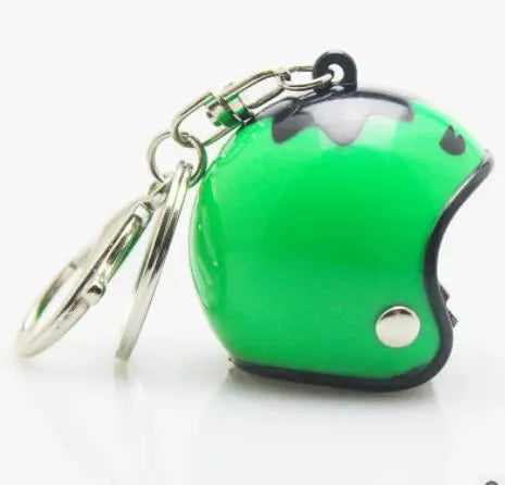 ⭐ Mini Helmet Keychain – Colorful Biker Style Charm 🏍️
