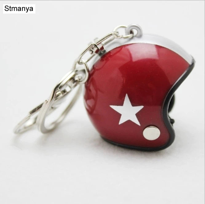 ⭐ Mini Helmet Keychain – Colorful Biker Style Charm 🏍️