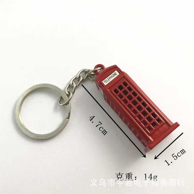 ✨🚌📮 London Charm Keychain Set 🕰️