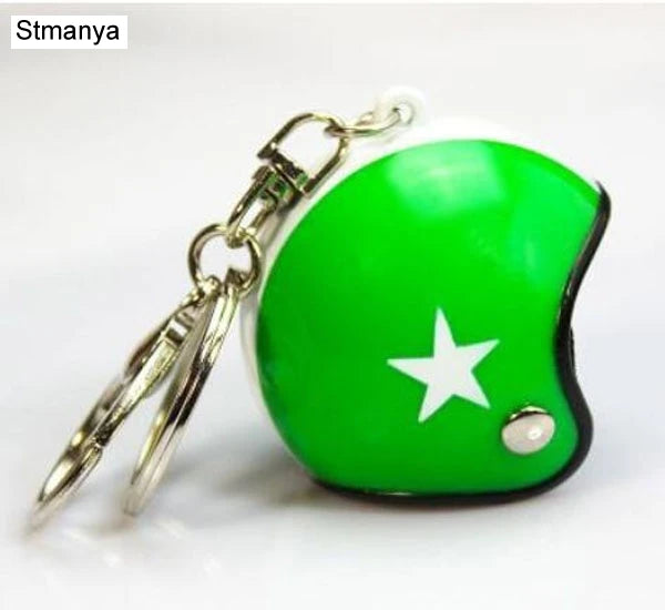 ⭐ Mini Helmet Keychain – Colorful Biker Style Charm 🏍️
