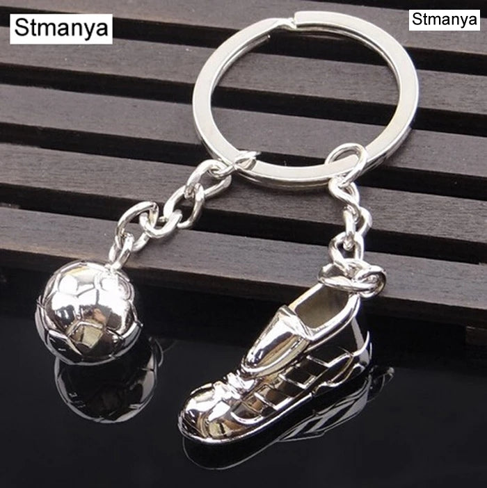 ⚽ Fashion Football Keychain – With Soccer Shoe & Ball Charm 👟