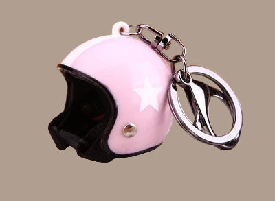 ⭐ Mini Helmet Keychain – Colorful Biker Style Charm 🏍️
