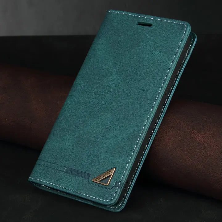 🧲 Luxury Leather Wallet Phone Case 📱