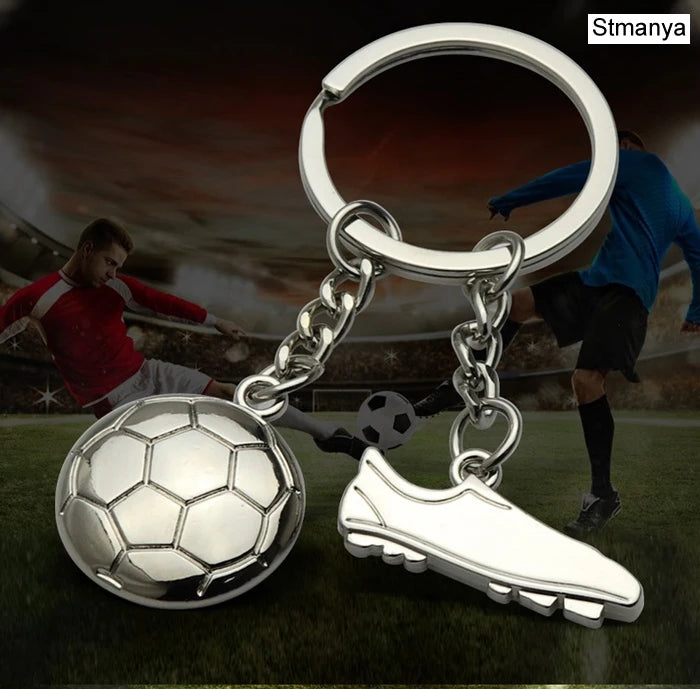 ⚽ Fashion Football Keychain – With Soccer Shoe & Ball Charm 👟