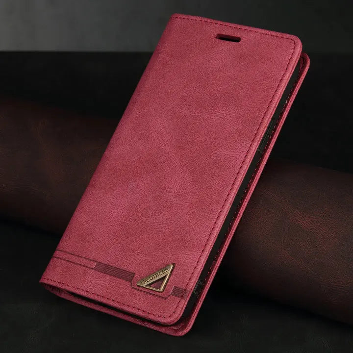🧲 Luxury Leather Wallet Phone Case 📱