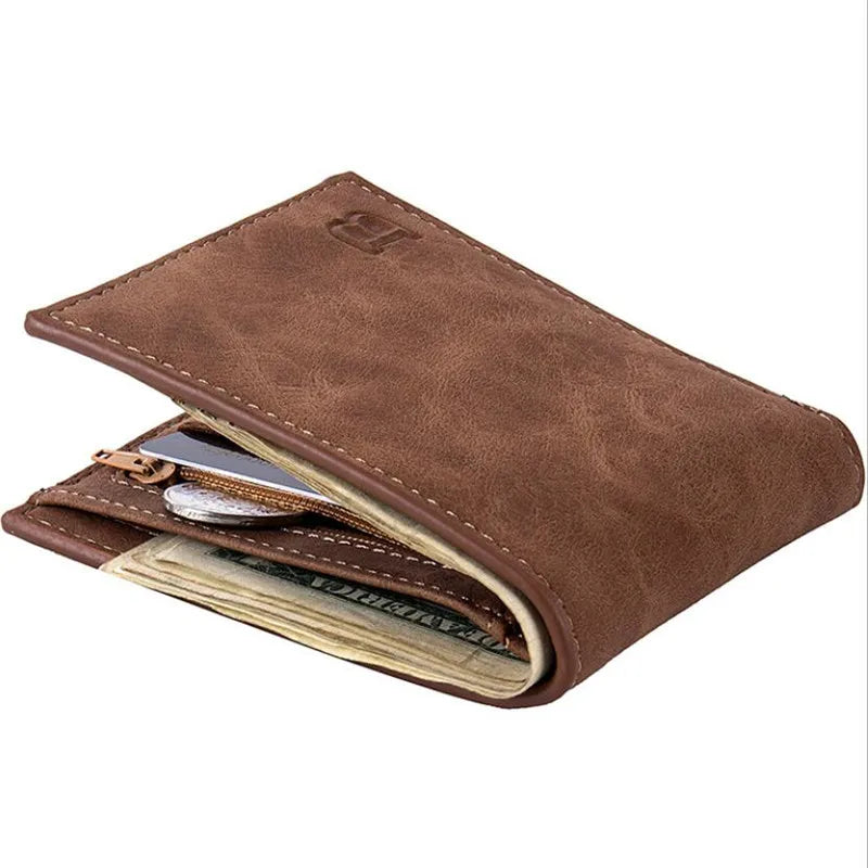 🖤 Slim & Smart – Business Style Wallet with Coin Zipper