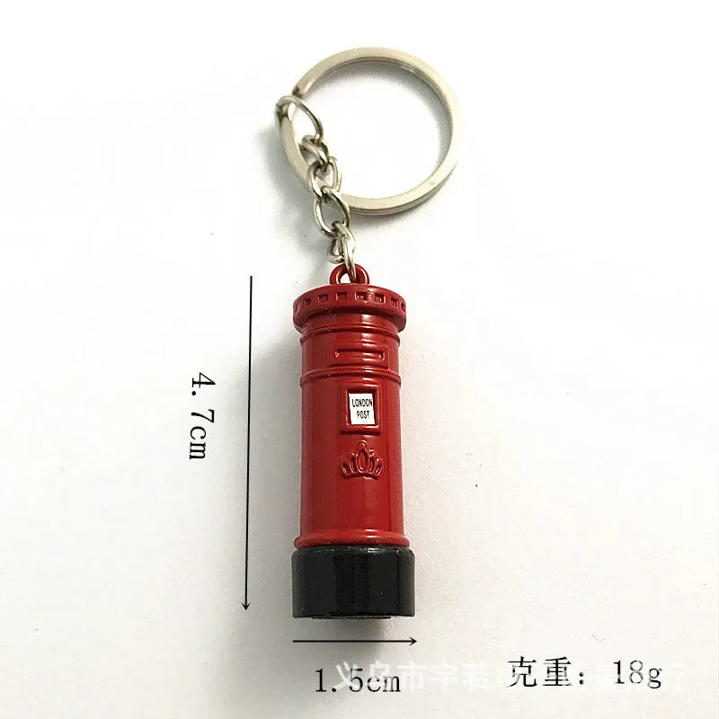 ✨🚌📮 London Charm Keychain Set 🕰️