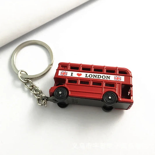 ✨🚌📮 London Charm Keychain Set 🕰️
