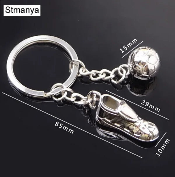 ⚽ Fashion Football Keychain – With Soccer Shoe & Ball Charm 👟