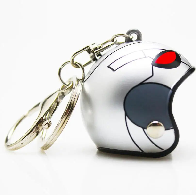 ⭐ Mini Helmet Keychain – Colorful Biker Style Charm 🏍️