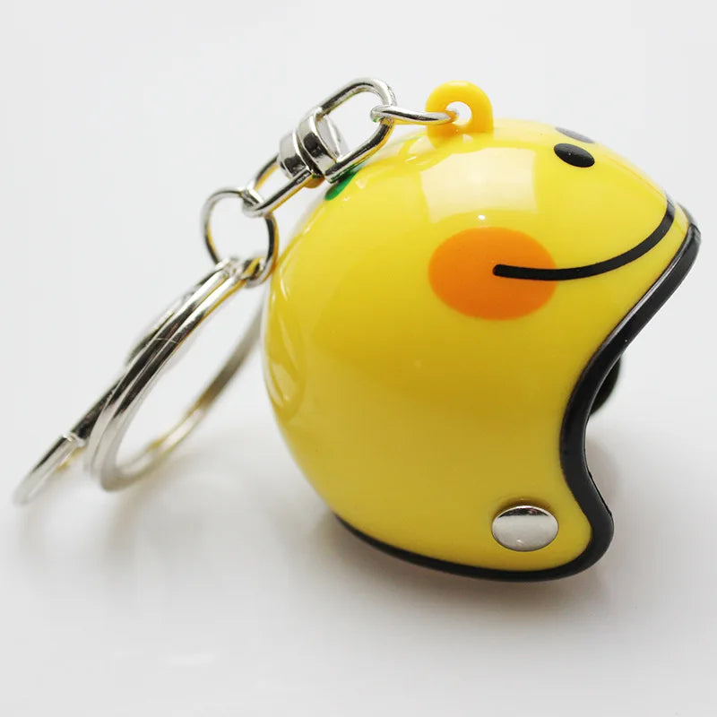 ⭐ Mini Helmet Keychain – Colorful Biker Style Charm 🏍️