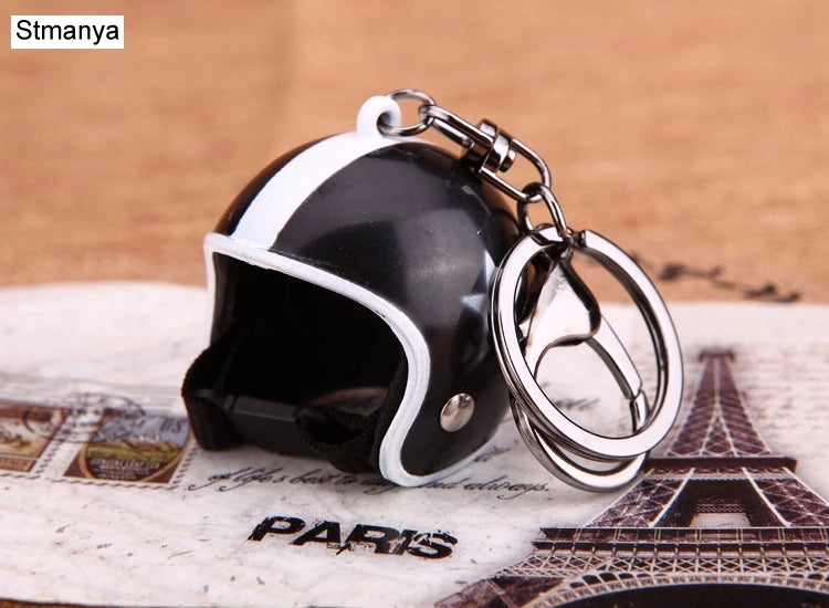 ⭐ Mini Helmet Keychain – Colorful Biker Style Charm 🏍️