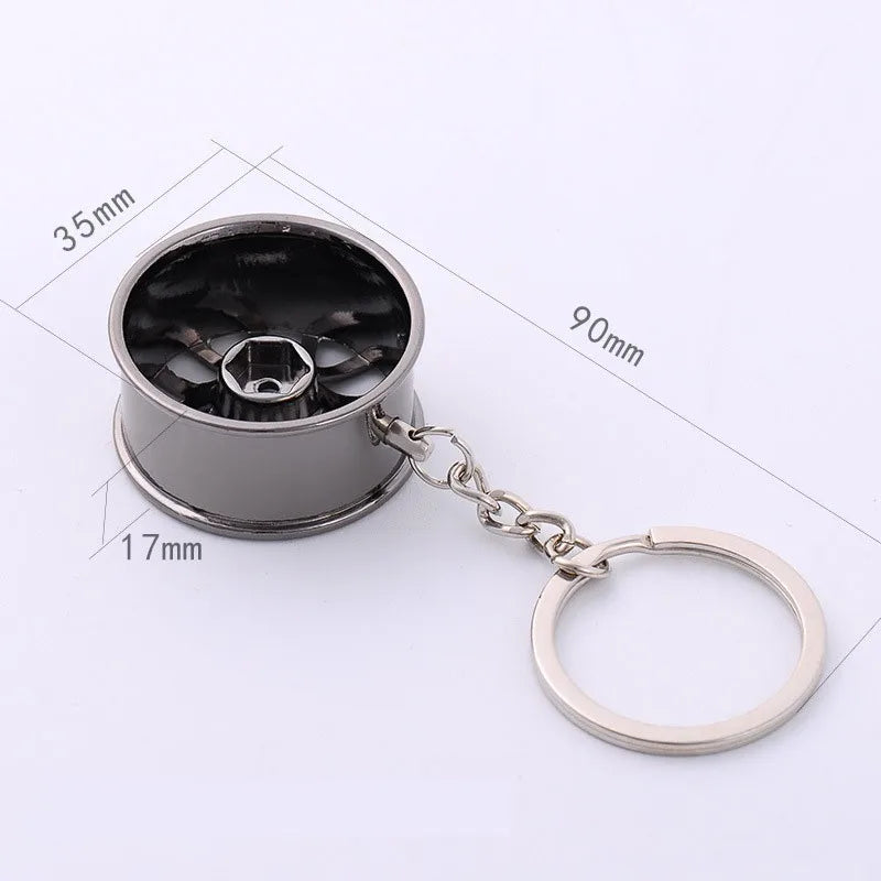 🏎️✨ Turbo Rim Keychain 🔑🔥
