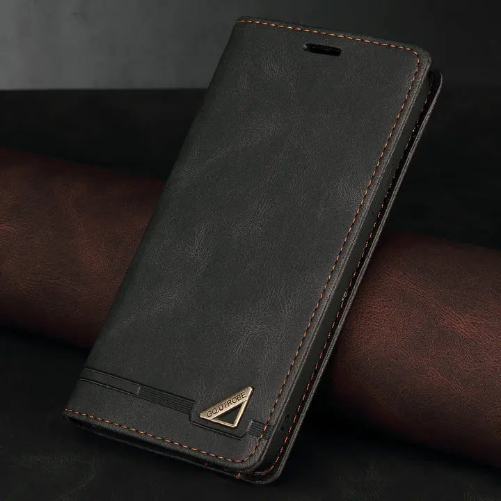 🧲 Luxury Leather Wallet Phone Case 📱