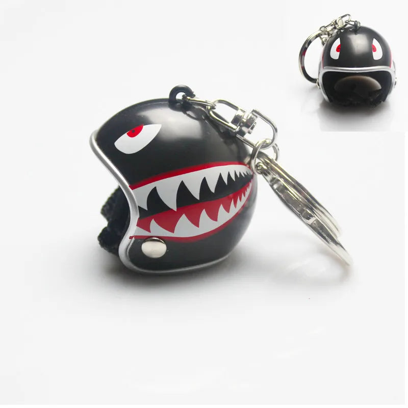 ⭐ Mini Helmet Keychain – Colorful Biker Style Charm 🏍️