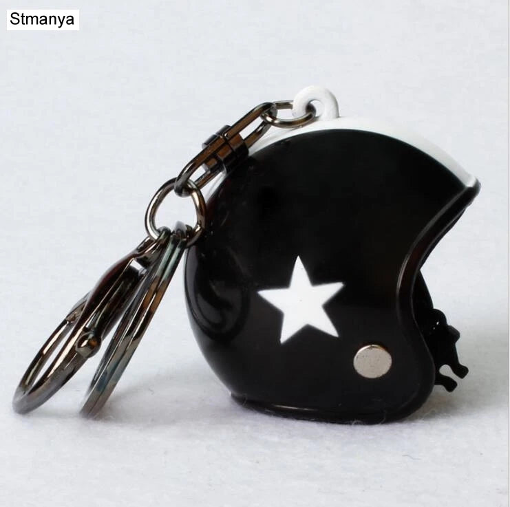 ⭐ Mini Helmet Keychain – Colorful Biker Style Charm 🏍️