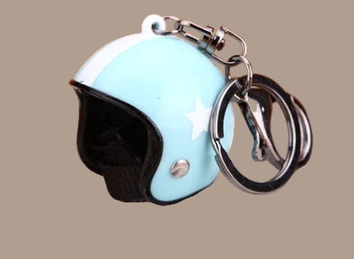 ⭐ Mini Helmet Keychain – Colorful Biker Style Charm 🏍️