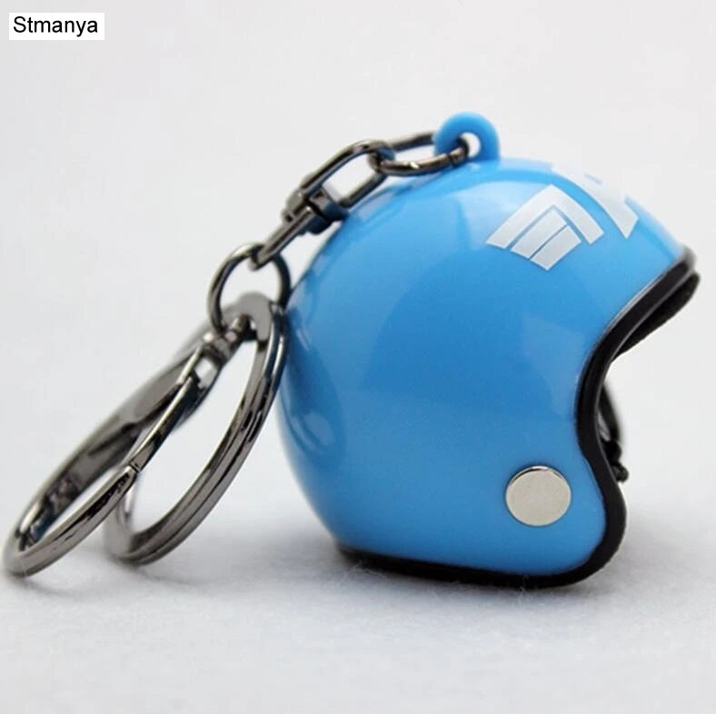 ⭐ Mini Helmet Keychain – Colorful Biker Style Charm 🏍️