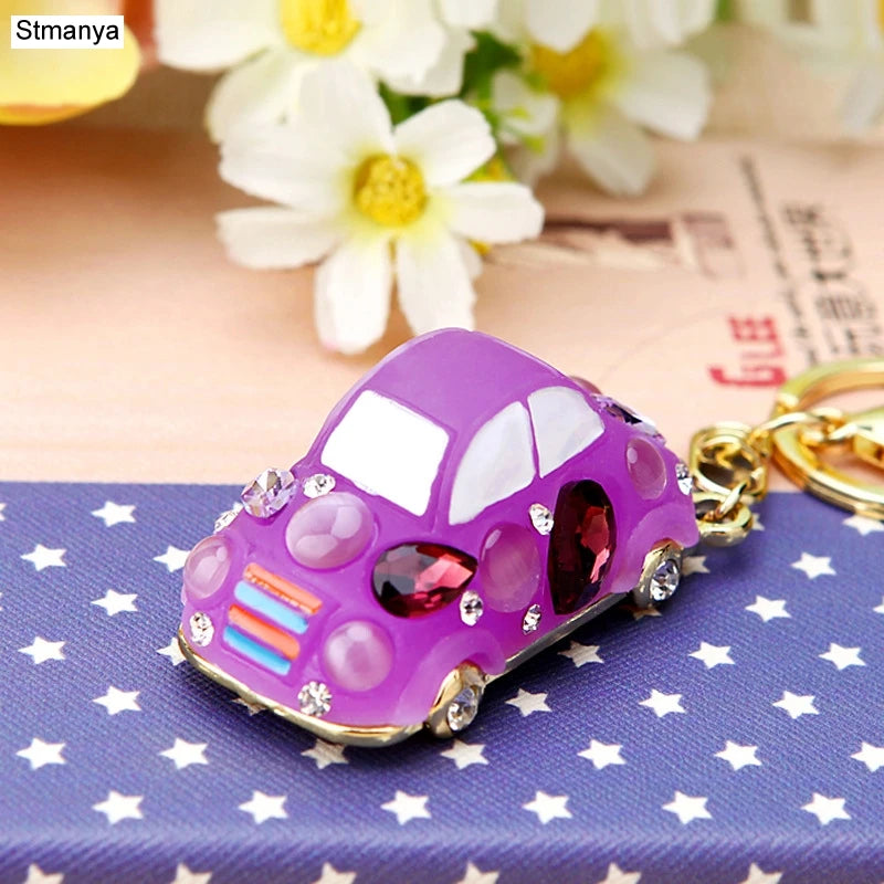 💎 Crystal Car Keychain – Sparkling & Stylish Bag Charm ✨
