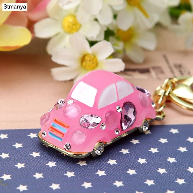 💎 Crystal Car Keychain – Sparkling & Stylish Bag Charm ✨