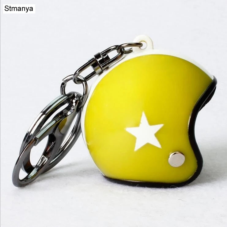 ⭐ Mini Helmet Keychain – Colorful Biker Style Charm 🏍️