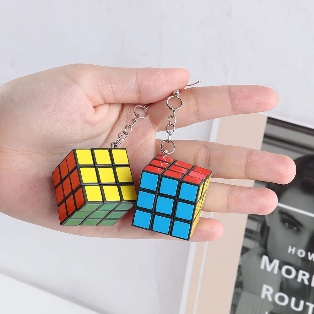 🧠🔑 Mini 3x3 Rubik's Cube Keychain – Pocket Puzzle Toy for Smart Fun!