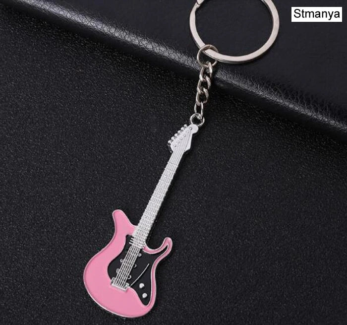🎸🎲 Cool Metal Keychains – Guitar & Dice Edition